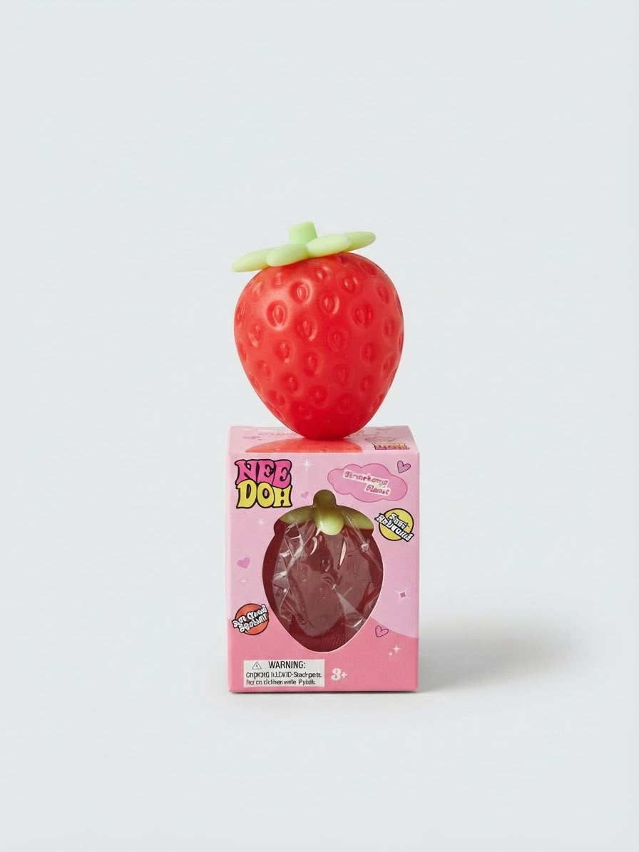 Pink Strawberry Squishy